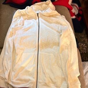H&M Men’s Off-White Hooded Jacket, Size Medium